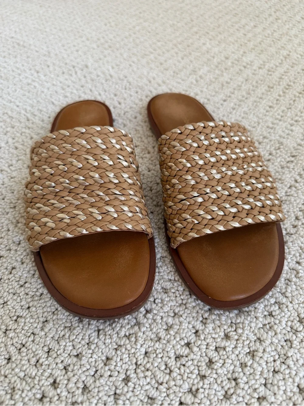 SALT + UMBER Mara Sandals in Natural Tan Sz 9